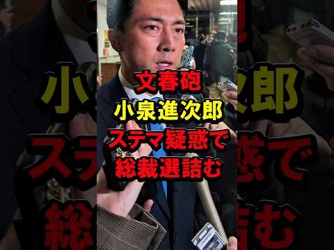 文春砲、小泉進次郎ステマ疑惑で総裁選詰む #自民党 #文春オンライン #牧島かれん #ヤラセ #高市早苗