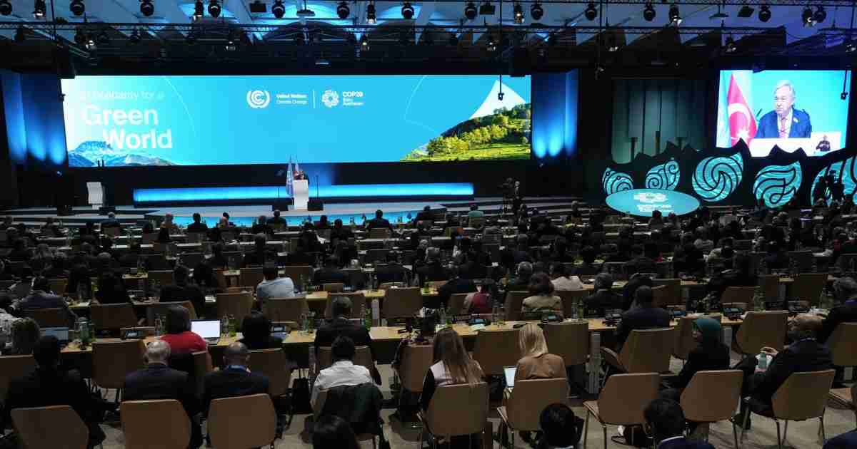 COP29首脳級会合始まる　主要国の欠席相次ぐ　資金調達が焦点 | 毎日新聞