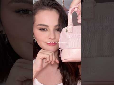 Of course ​⁠@selenagomez ‘s bag is full of minis #rarebeauty #selenagomez #shorts