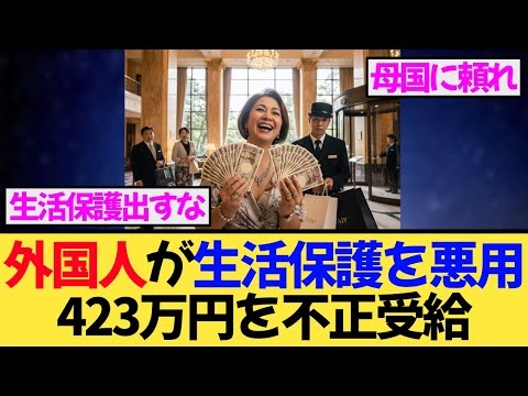 会社員のフィリピン人が生活保護423万円を不正受給！“制度の甘さ”に批判殺到！