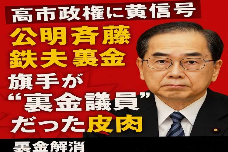高市政権黄信号 中国べったり公明党が連立解消 裏金批判の斉藤鉄夫代表が”政治とカネ”で過去に真っ黒の皮肉 - coki (公器）