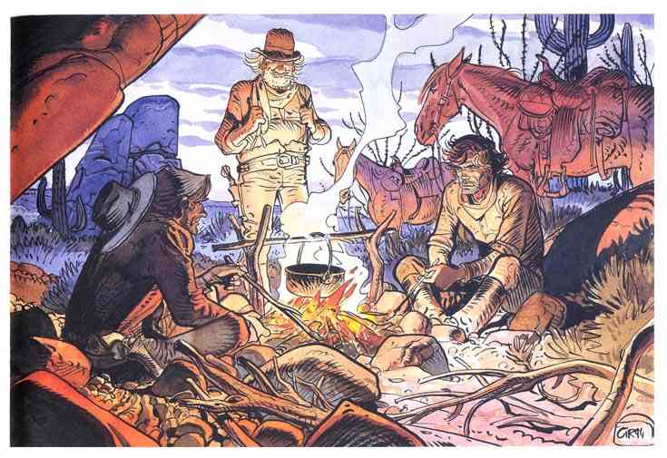 Jean Giraud Moebius Comic Panels