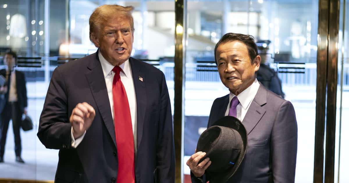 麻生氏がトランプ氏と会談　「もしトラ」に備え　「私の好きな人物だ」とトランプ氏 - 産経ニュース