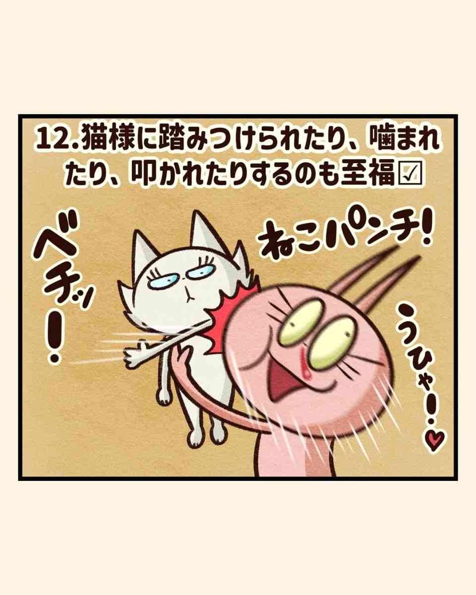 【漫画】“猫吸い”がやめられない、外で見かけるだけで興奮… 猫好きの間で話題の「猫中毒チェックリスト」に爆笑＆共感 | オトナンサー