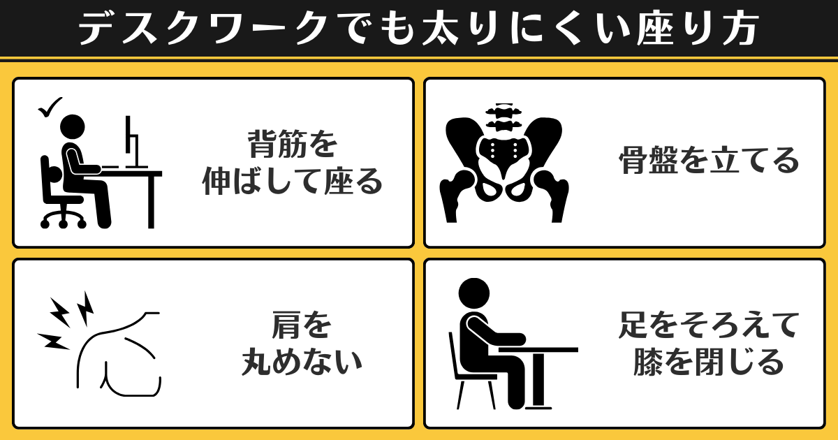 座り仕事の人のダイエット