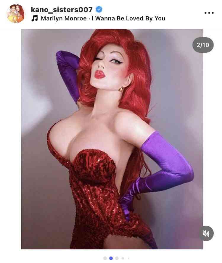 叶恭子、ジェシカ・ラビットになりきり！「美しすぎる」「この方以外にできる人はこの世にいない…」