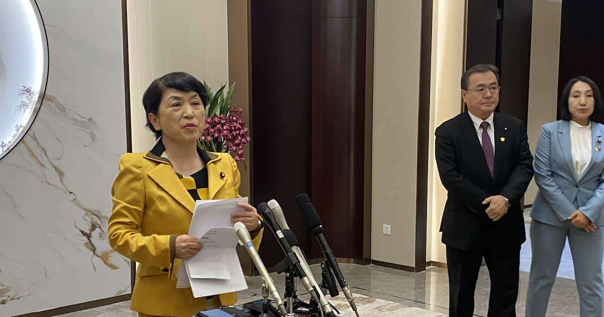 中国と処理水放出反対で一致　社民・福島党首、北京で共産党序列４位と会談 - 産経ニュース