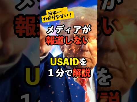 【USAID】1分で日本一わかりやすく解説！　#アメリカ #自民党 #トランプ大統領 #イーロンマスク #岸田文雄