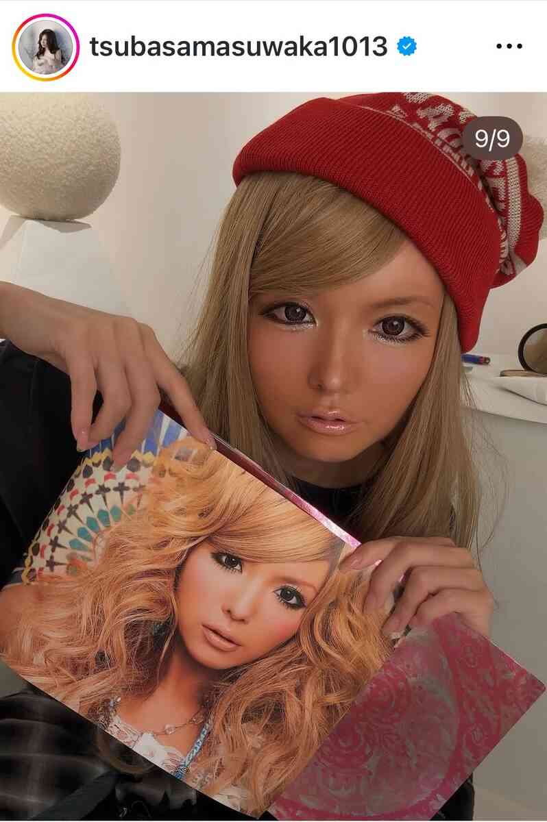 「タイムスリップしました！」39歳・益若つばさ、平成ギャルメイクが似合いすぎ！「うわ！」「めっちゃエモい！」の声