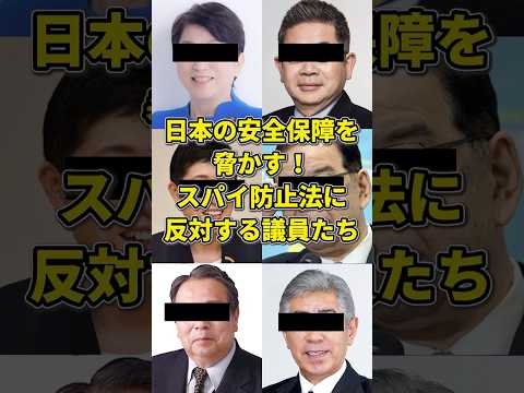 スパイ防止法に反対する議員たち！国益より大事なものとは？#高市早苗 #高市新総裁 #維新連立 #首班指名選挙 #スパイ防止法 #国家安全保障 #特定秘密保護法