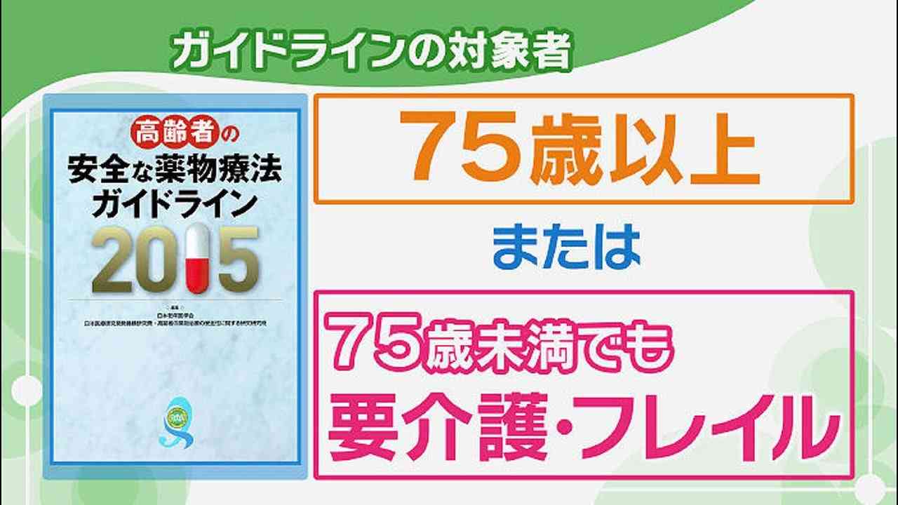 高齢者と薬「控えたい薬」 | NHK