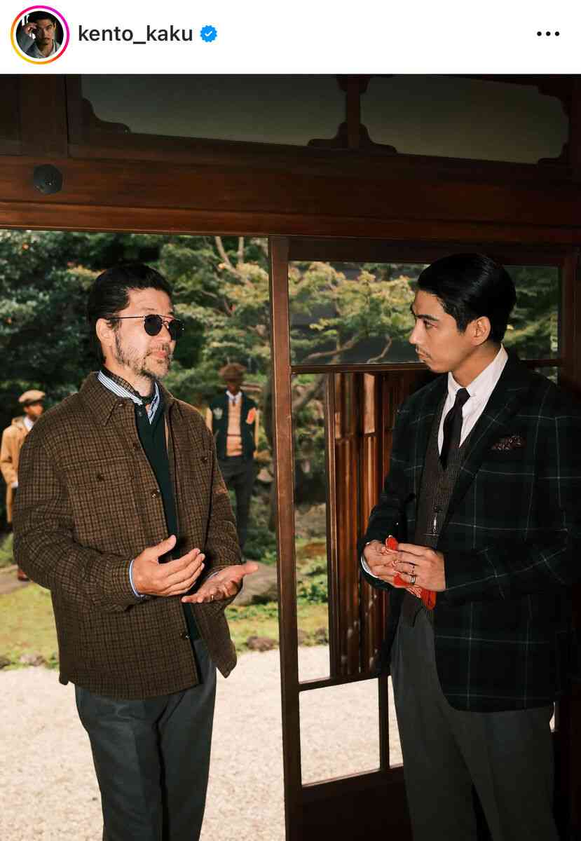 ２児の父・賀来賢人、近影が「ダンディー」「爆イケ」「最高すぎ」と話題に「ＳＨＯＧＵＮ」俳優と２ショ公開