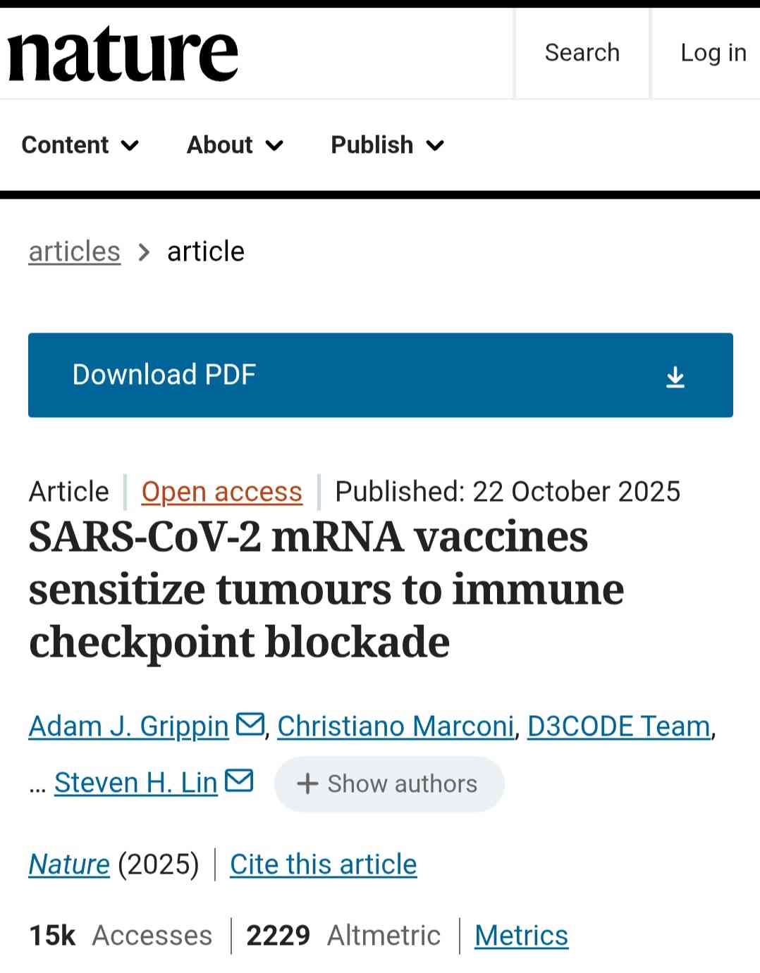 コロナワクチン、がんに効果か 米研究、生存期間長い傾向