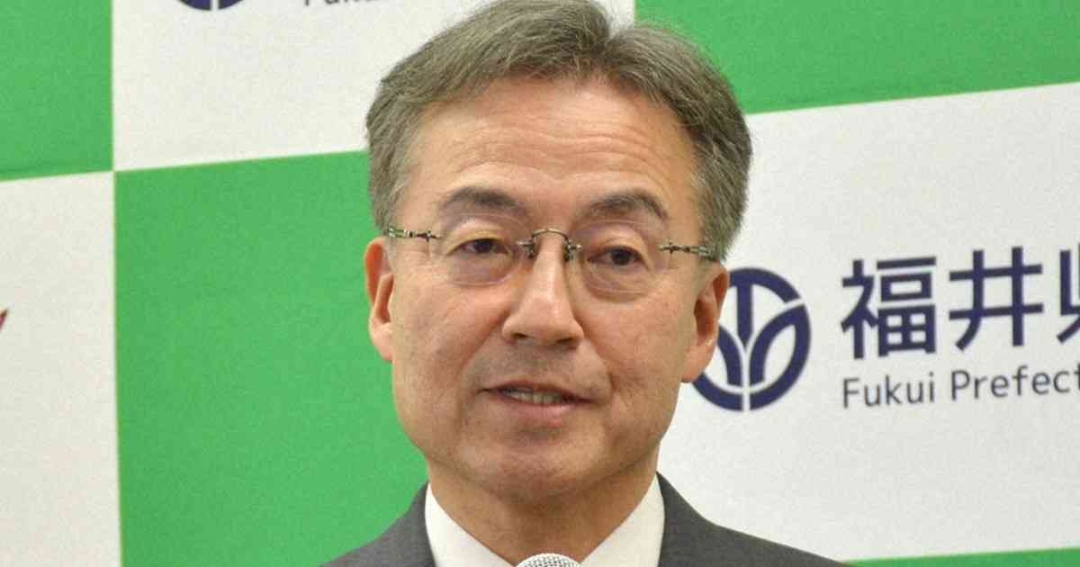 「福井県知事からセクハラ受けた」通報　職員に不適切メッセージ送信