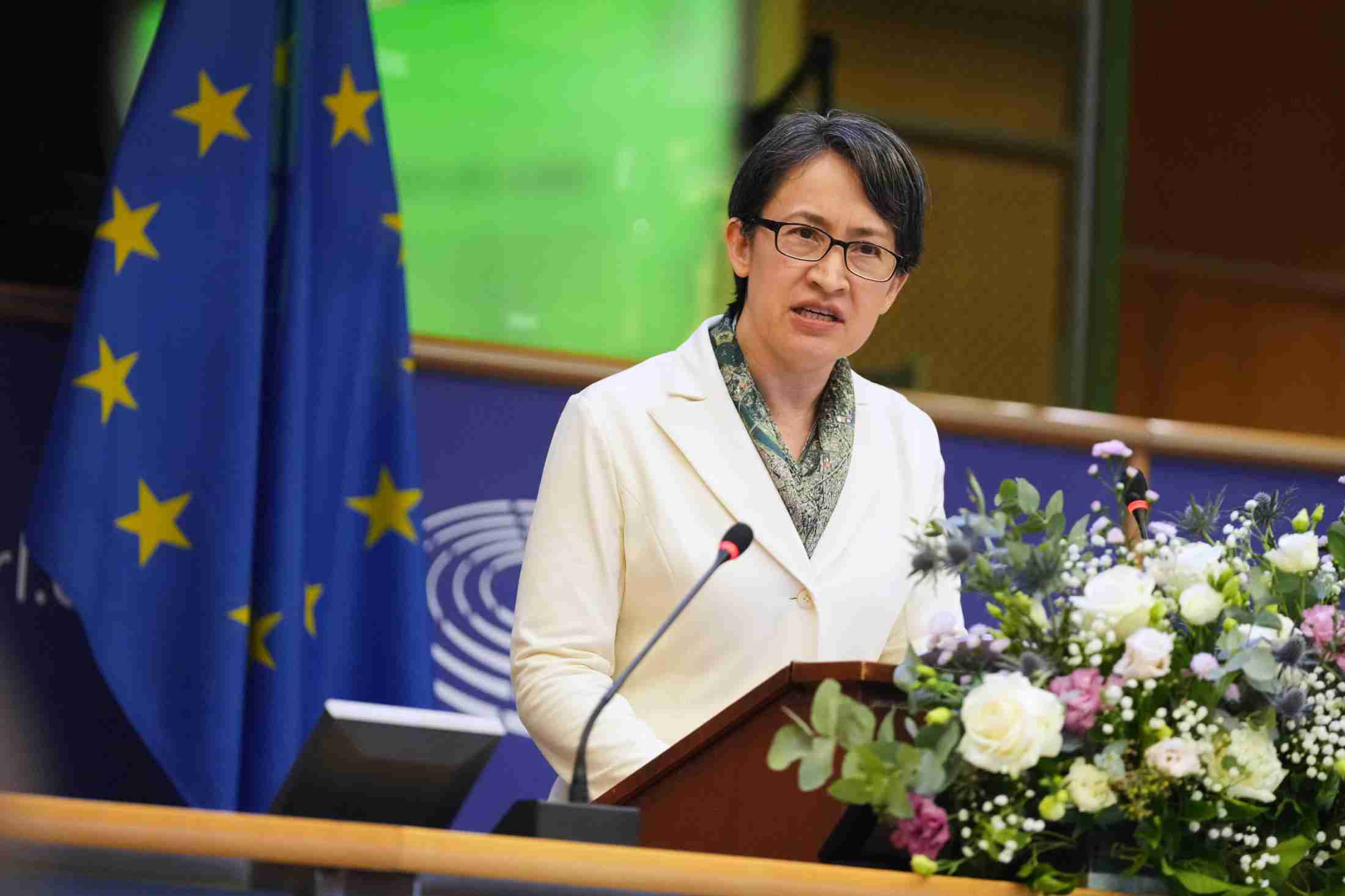 台湾副総統の異例演説に中国抗議　EU欧州議会で（共同通信） - Yahoo!ニュース