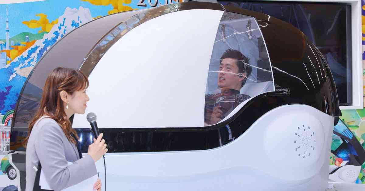 「気持ちいいです」　万博のミライ人間洗濯機、大阪・吉村知事が体験 | 毎日新聞