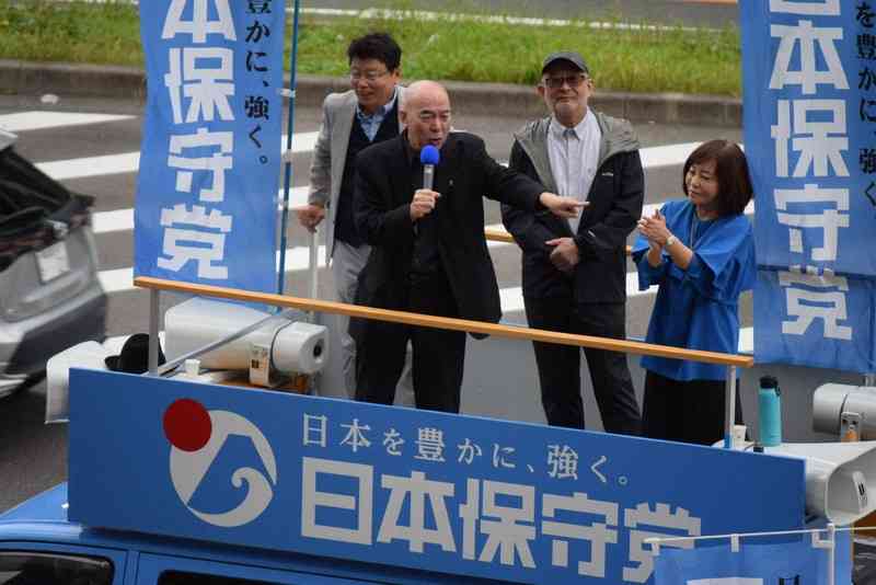 日本保守党・百田尚樹氏が因縁の地・名古屋で街宣　怒号飛び交い一時騒然