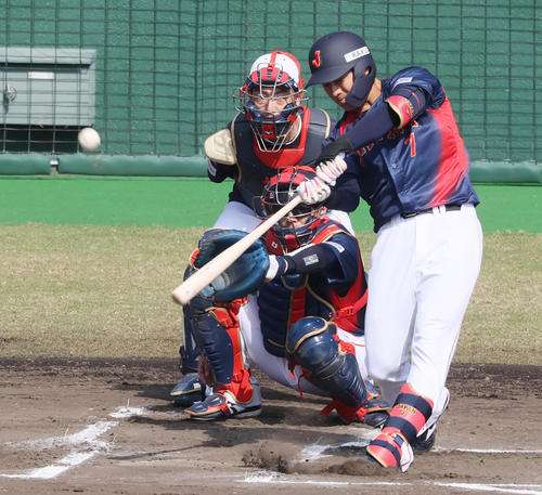 【侍ジャパン】西川史礁がライブBPで快音　曽谷龍平から右前打「先輩方がすごく優しい」 - プロ野球 : 日刊スポーツ