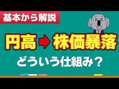 【経済基礎】なぜ利上げで円高になり株価が暴落するのか、解説します！