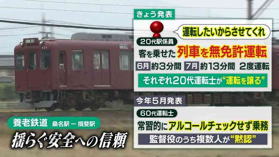 「運転士になりたいという夢があった」無免許の社員が客を乗せて列車を運転　運転士になるための訓練　家庭の都合で中断していた　養老鉄道（2025年11月12日掲載）｜中京テレビNEWS NNN