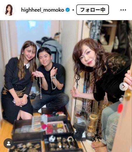 ハイヒール・モモコ、長男の美人妻との2ショット公開「姑デビューということで…」