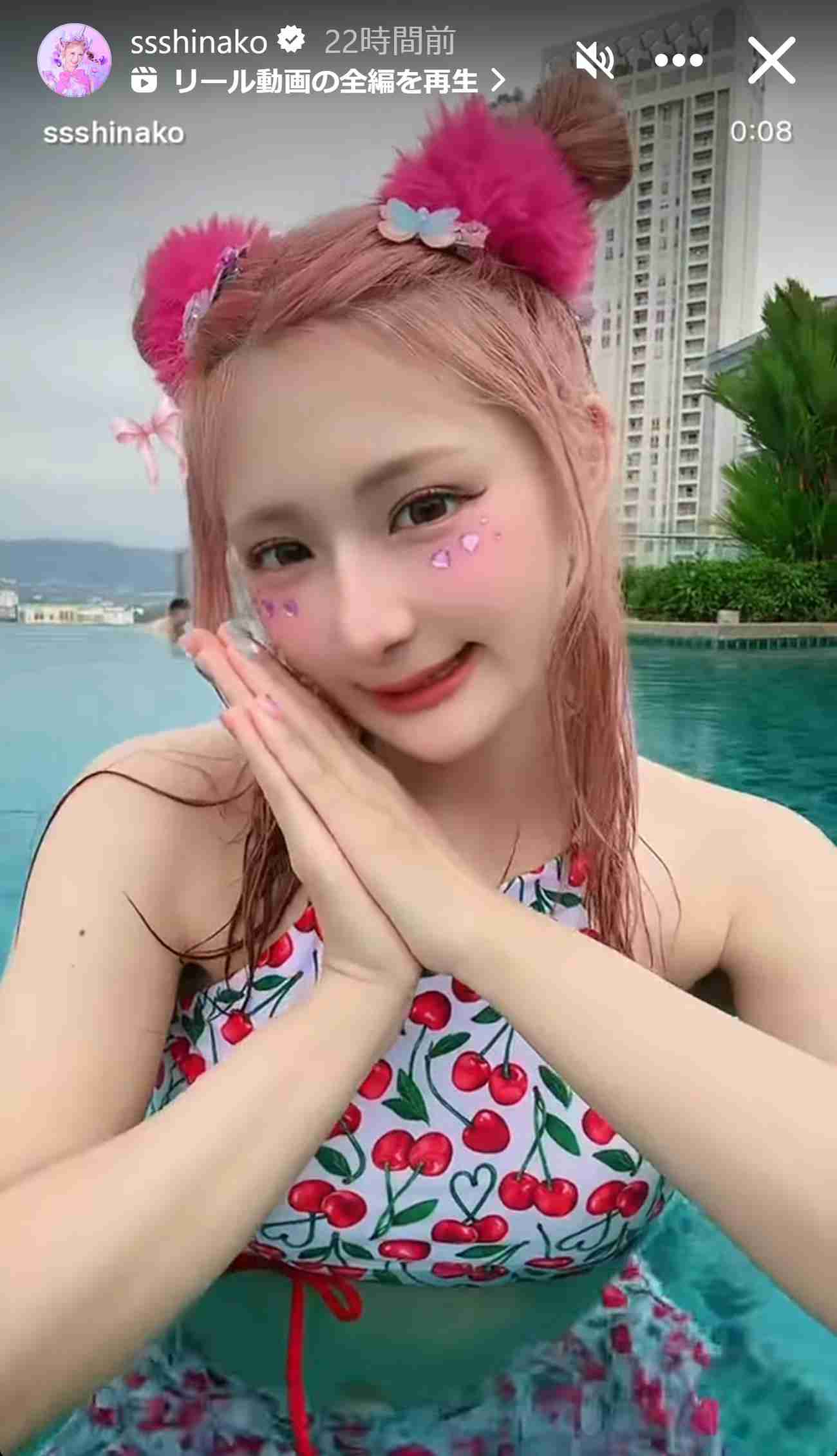 しなこ、水着姿も消えない「ワキガ手術」の傷跡にぼやき「全然きえないけど、、、」