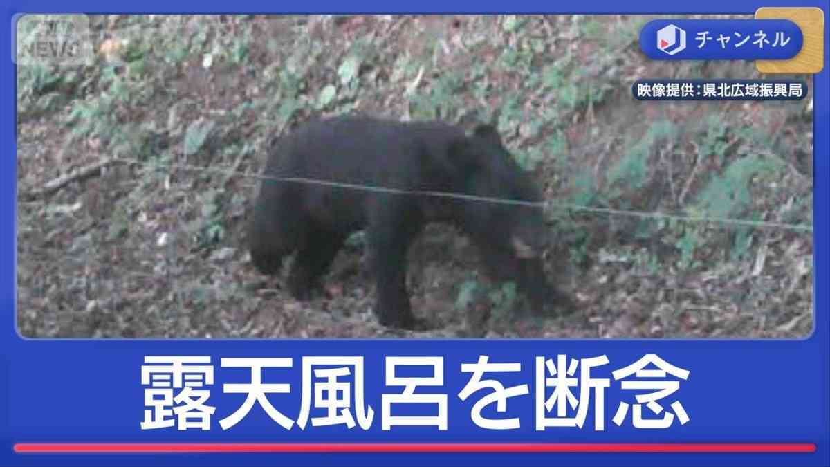 クマ対策に政府が本腰　旅館は名物の露天風呂“断念”