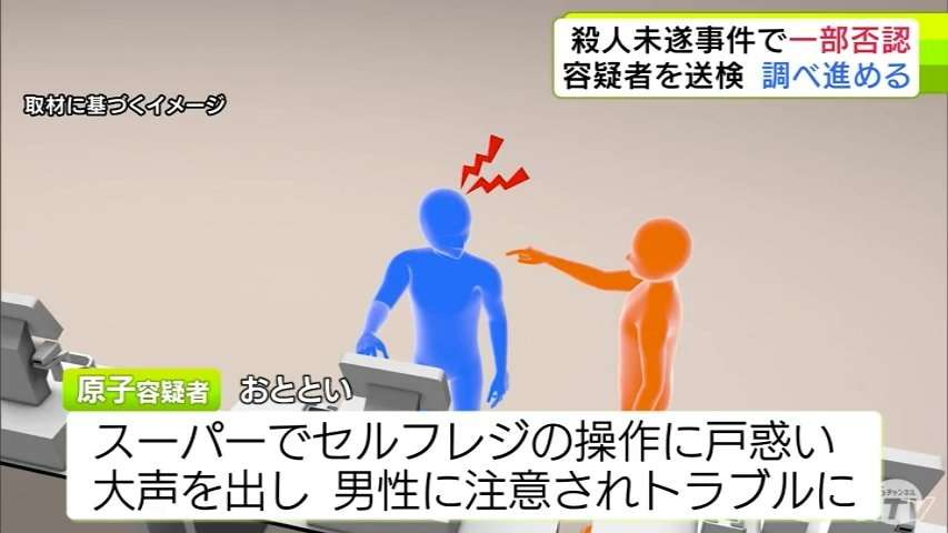 容疑を一部否認 「セルフレジ」で注意してきた男性客を「ナタ」で複数回切りつけ殺害しようとした疑いで逮捕・送検の72歳の無職の男 【スーパー殺人未遂事件・青森県平川市】