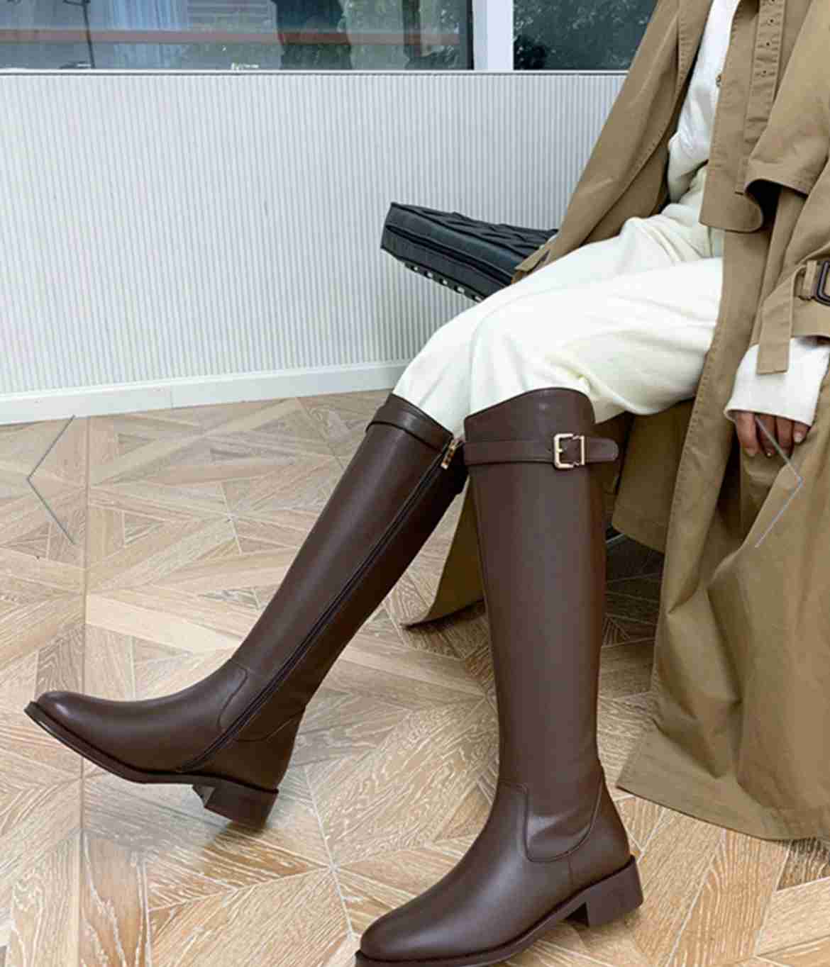 ロングブーツで通勤したい、コーデ案