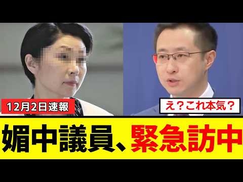 【衝撃】媚中議員の皆さん、日中関係が緊張感で包まれる中、こっそり訪中を画策してしまうｗｗｗ