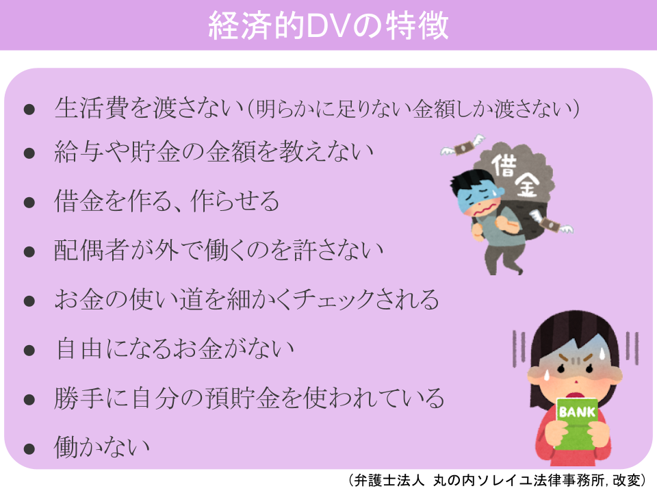 経済的DVの夫を持つ人