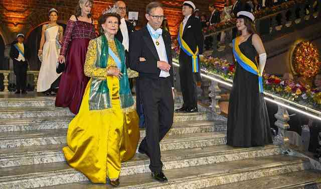 The Swedish Royal Family Attends the 2025 Nobel Prize Banquet
