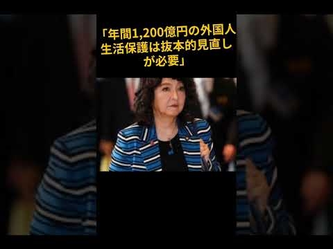 外国人生活保護“1,200億円”見直しへ　片山さつきの宣戦布告#片山さつき#生活保護#外国人生活保護#政治