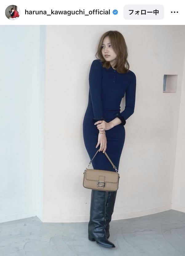 川口春奈　最新の姿に仰天！スタイル抜群ワンピースに「ズキュ～ン」「色っぽいよ」「大人の雰囲気」