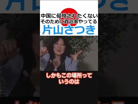 【片山さつき】中国に侵略されたくないそのために政治家やってる#shorts
