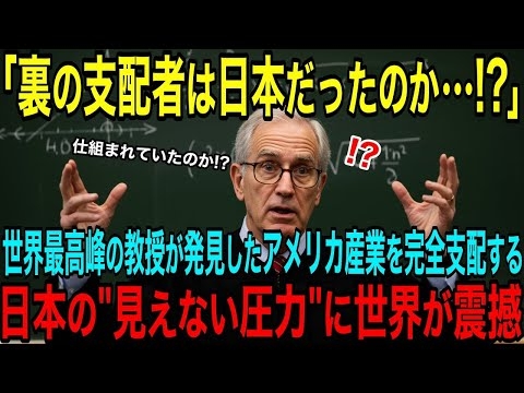 【海外の反応】「裏の支配者は日本だった！」ハーバード教授が発見したアメリカ産業を支配する日本の見えない力に世界が震えた【日本称賛】