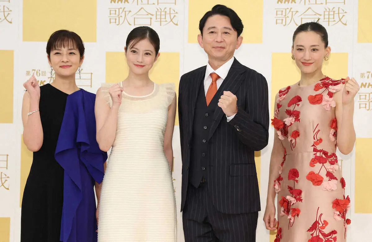 【紅白リハ】綾瀬はるか「本番が楽しみ」有吉と絶妙掛け合いも披露　6年ぶり“綾瀬劇場”に期待高まる