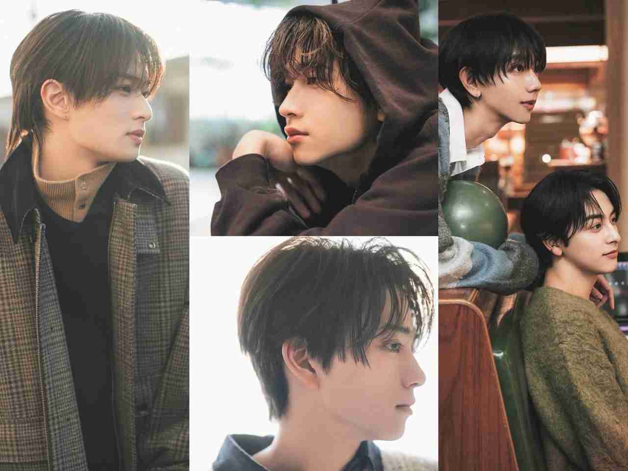 世界遺産級のフェイスライン♡浮所飛貴（ACEes）、庄司浩平、岩瀬洋志、駒木根葵汰×新原泰佑がCanCam2月号「横顔イケメン」特集に登場！ - CanCam.jp（キャンキャン）