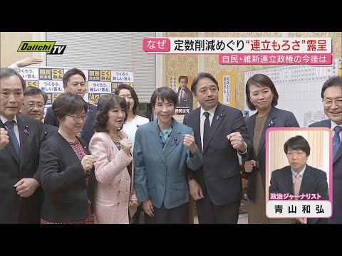 【臨時国会】補正予算成立の一方で懸案｢議員定数削減｣は通常国会まで年越しで連立政権不安定さ浮き彫りに…政治ジャーナリスト･青山氏が分かりやすく解説