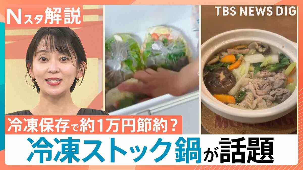 冷凍保存で約1万円節約？ 良いことづくし「冷凍ストック鍋」が話題、正月食材を冷凍するなら今がおすすめ【Nスタ解説】 | TBS NEWS DIG (1ページ)
