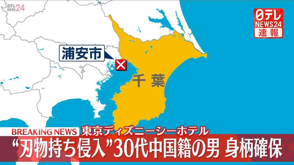 【速報】東京ディズニーシーホテル　逃走した“刃物男”身柄確保 ～千葉県警（2025年12月2日掲載）｜日テレNEWS NNN
