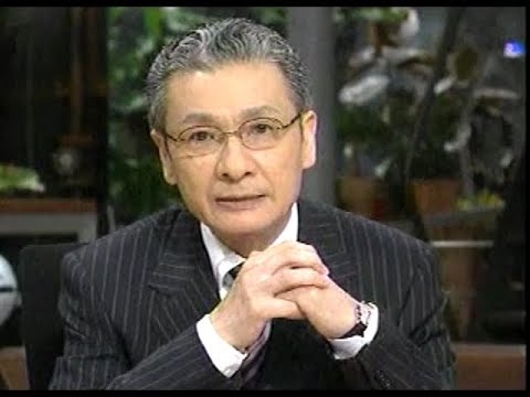 ニュースステーション最終回　久米宏がビールを飲むシーン　2004.03.26