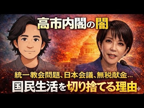 高市内閣はなぜ「国民の生活」と「国民主権」を切り捨てるのか旧統一教会問題、虚偽説明、スパイ防止法、そして民主主義の空洞化 #高市政権に騙されるな #統一教会 ＃のだちゃんねる ＃スパイ防止法