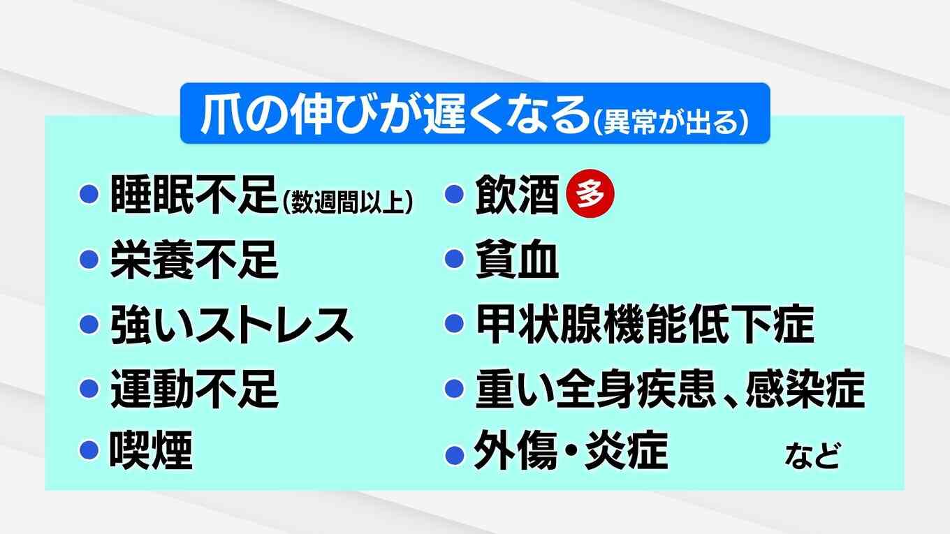 爪切りの頻度” が減ったら体からのSOS…？ 飲酒や喫煙など生活習慣も原因に　指先の数ミリの成長が示す「体調の履歴書」メカニズムは？