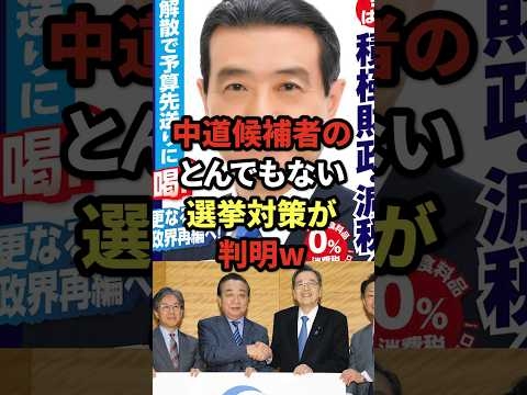 中道候補者のとんでもない選挙対策が判明w