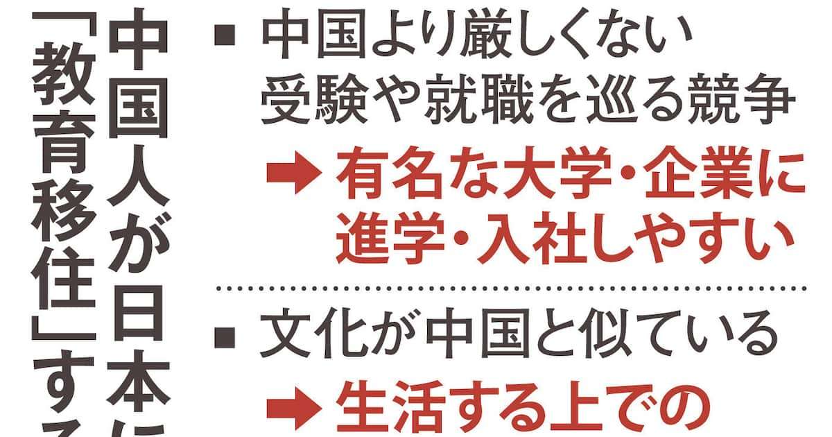 苛烈な競争社会に嫌気？ 日本に次々と「教育移住」する中国人家庭　塾の専用クラス盛況 - 産経ニュース