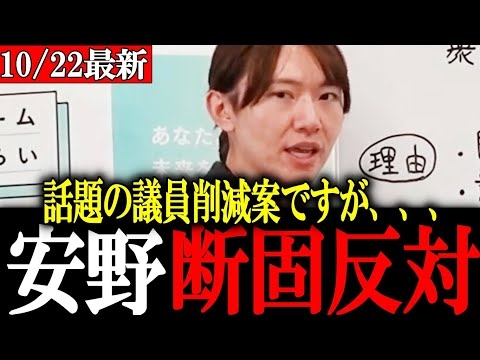 【安野貴博】自民・維新連立へ・・議員定数削減に反対する理由とは？【チームみらい】