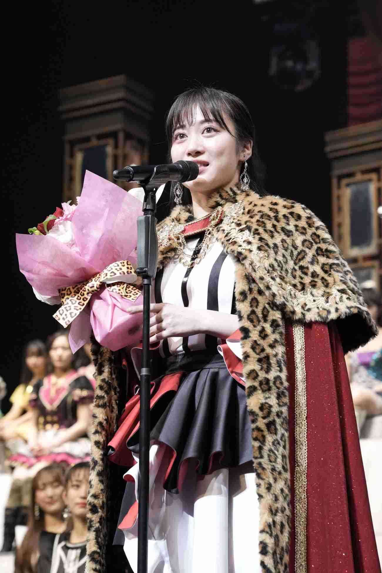 NMB総選挙1位は川上千尋「私にもNMB48を背負わせてください」2位小嶋花梨、3位上西怜