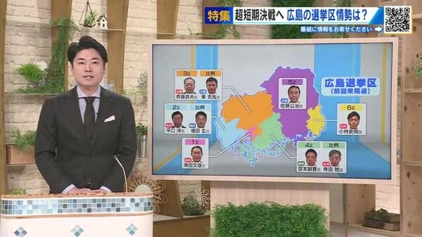 【全紹介】衆院選　広島の６選挙区の顔ぶれは？　超短期決戦！大きく構図が変わる選挙区も｜FNNプライムオンライン