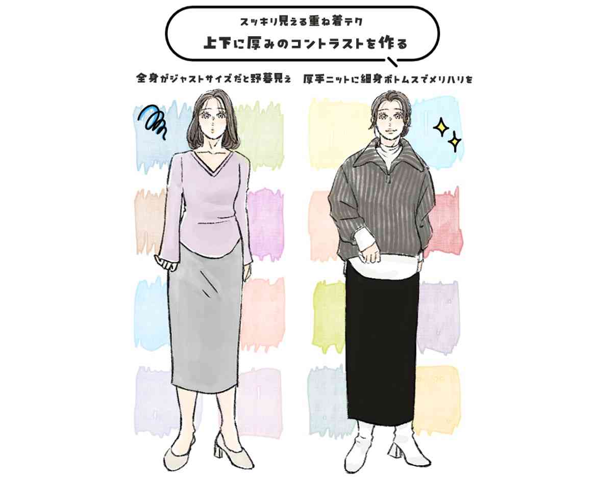 冬の服装が「のっぺり地味になってる人」の特徴。誰でもできる“ちょい変え”で印象は見違える | 女子SPA！